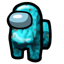 Among Us Cyan Turquoise Gem Character