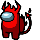 Among Us Devil Character
