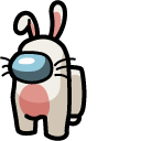 Among Us Easter Bunny Character