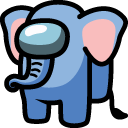 Among Us Elephant Character