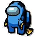 Among Us Finding Nemo Dory Blue Character