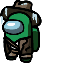 Among Us Fortegreen Character in Archae Outfit
