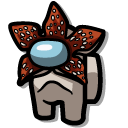 Among Us Gray Demogorgon Character