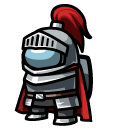 Among Us Gray Knight Character