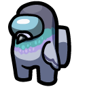 Among Us Gray Pigeon Character