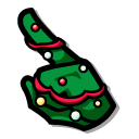 Among Us Green Christmas Tree Character