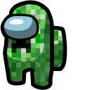 Among Us Green Creeper Character