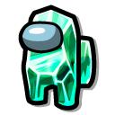 Among Us Green Fluorite Character
