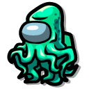 Among Us Green Kraken Character