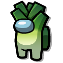 Among Us Green Leek Character