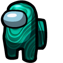 Among Us Green Malachite Character
