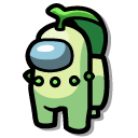 Among Us Green Pokemon Chikorita Character