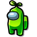 Among Us Green Sprout Character