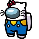 Among Us Hello Kitty Character