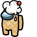 Among Us Ice Cream Character