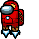 Among Us Iron Man Character