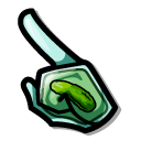 Among Us Jar with a Pickled Cucumber Green Character