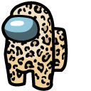 Among Us Leopard Character