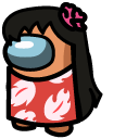 Among Us Lilo and Stitch Lilo Orange Character
