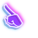 Among Us Neon Purple Character