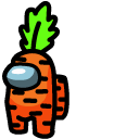 Among Us Orange Character Carrot