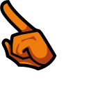 Among Us Orange Character in Bird Nest
