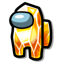 Among Us Orange Citrine Character