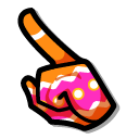 Among Us Orange Easter Egg with Bunny Ears Character