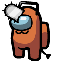 Among Us Orange Pochita Character
