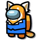 Among Us Orange Retsuko Character