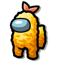 Among Us Orange Shrimp Tempura Character
