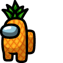 Among Us Pineapple Character