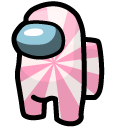 Among Us Pink Candy Character