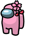Among Us Pink Cherry Blossom Character