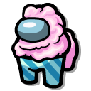Among Us Pink Cotton Candy Character