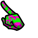 Among Us Pink-Green Blur Character