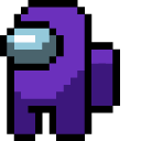 Among Us Pixel Purple Character