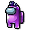 Among Us Purple Blueberry Jelly Character