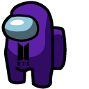 Among Us Purple BTS Character