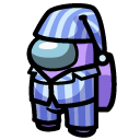 Among Us Purple Character in Pajamas