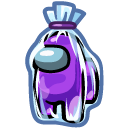 Among Us Purple Fruit Drop Candy Character