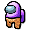 Among Us Purple Sorbet Character