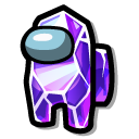 Among Us Purple Tanzanite Character