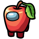 Among Us Red Apple Character