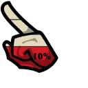 Among Us Red Character Running Out of Charge