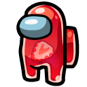 Among Us Red Jelly Character