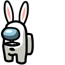 Among Us Sam & Max Max White Character
