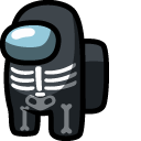 Among Us Skeleton Character