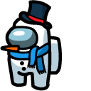 Among Us Snowman Character