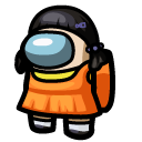 Among Us Squid Game Young-hee Doll Character